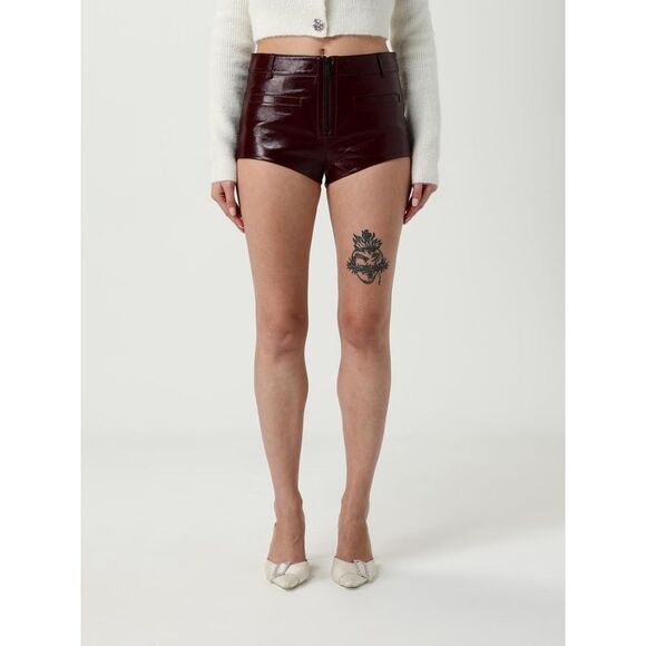 Self-Portrait Shorts Woman Burgundy - Picture 1 of 4